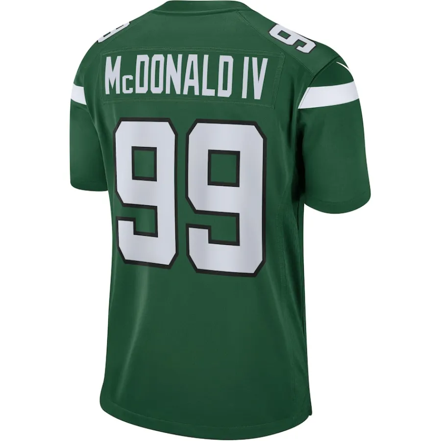 New York Jets Replica^Men's Nike Will McDonald IV Gotham Green Game Jersey