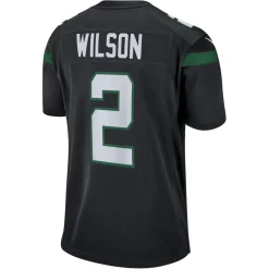 New York Jets Jerseys | Men^Men's Nike Zach Wilson Black Alternate Game Jersey