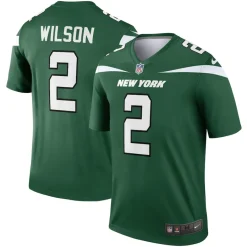 New York Jets Nike Legend^Men's Nike Zach Wilson Gotham Green Team Legend Player Performance Top