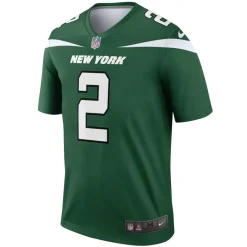 New York Jets Nike Legend^Men's Nike Zach Wilson Gotham Green Team Legend Player Performance Top