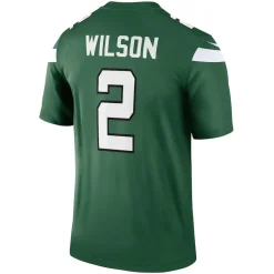 New York Jets Nike Legend^Men's Nike Zach Wilson Gotham Green Team Legend Player Performance Top