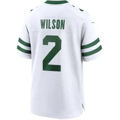 New York Jets Replica^Men's Nike Zach Wilson Legacy White Game Jersey