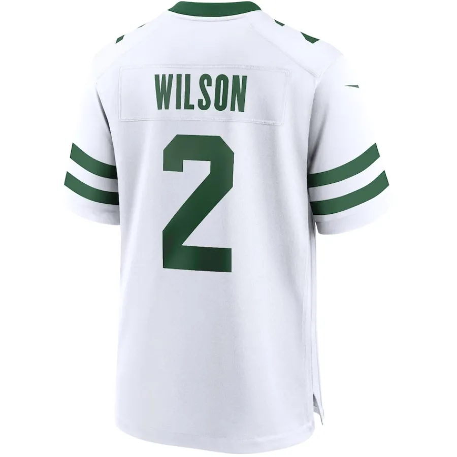 New York Jets Replica^Men's Nike Zach Wilson Legacy White Game Jersey