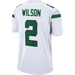 New York Jets Replica^Men's Nike Zach Wilson White White Game Jersey