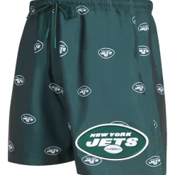 New York Jets Shorts & Pants^Men's Pro Standard Green Allover Print Mini Logo Shorts