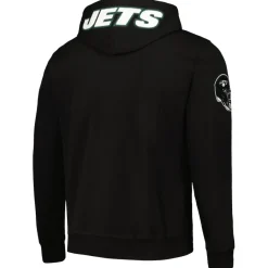 New York Jets Sweatshirts & Fleece | Men^Men's Pro Standard Aaron Rodgers Black Player Name & Number Pullover Hoodie