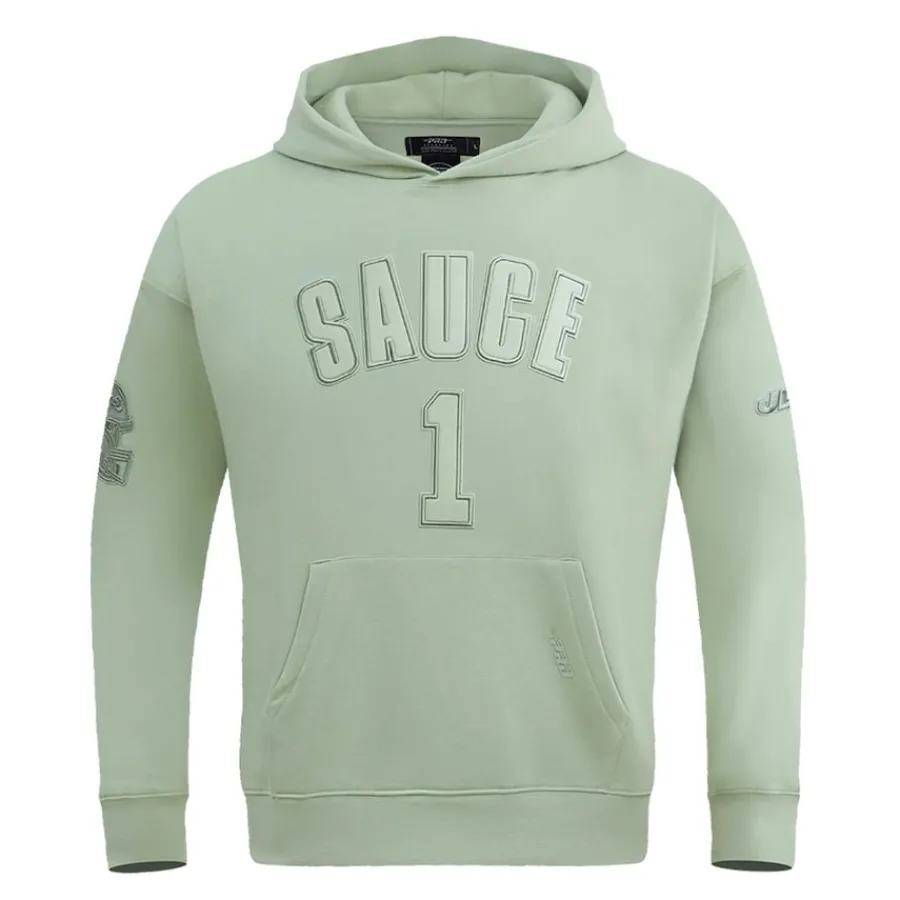 New York Jets Sweatshirts & Fleece | Men^Men's Pro Standard Ahmad Sauce Gardner Light Green Player Name & Number Pullover Hoodie