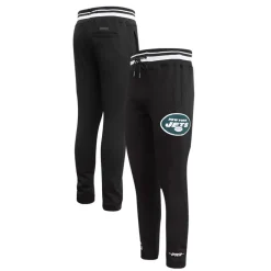 New York Jets Shorts & Pants^Men's Pro Standard Black Mash-Up Fleece Sweatpants