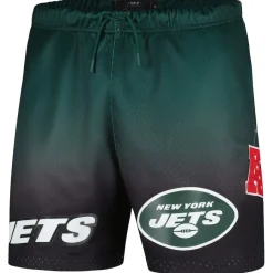 New York Jets Shorts & Pants^Men's Pro Standard Black/Green Ombre Mesh Shorts