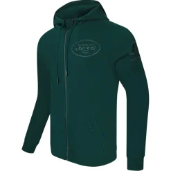 New York Jets Sweatshirts & Fleece | Men^Men's Pro Standard Green Triple Tonal Full-Zip Hoodie
