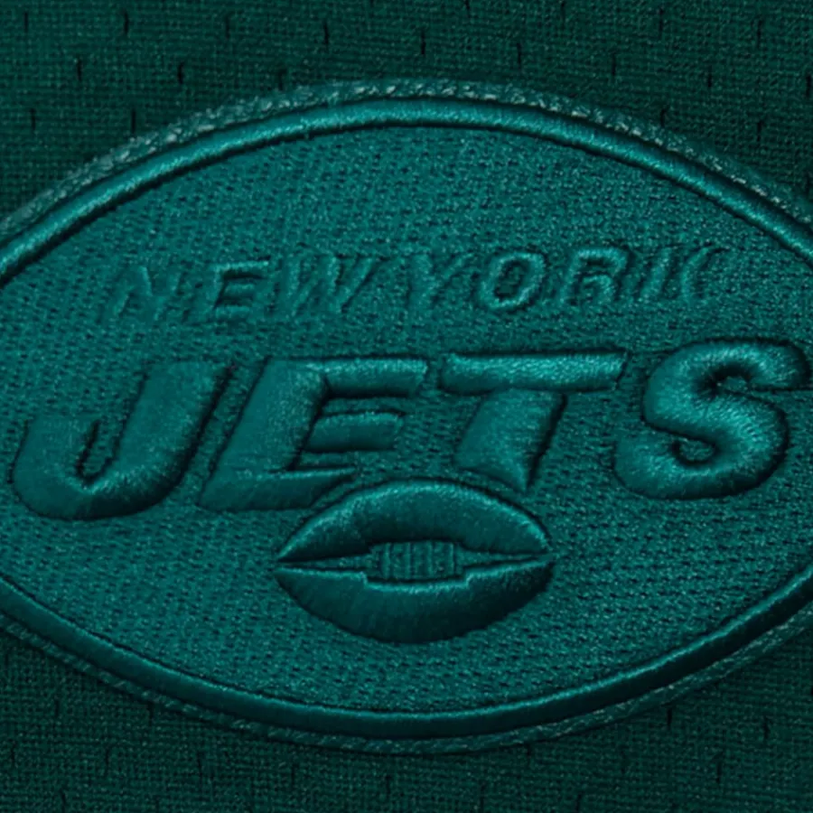 New York Jets Sweaters & Dress Shirts^Men's Pro Standard Green Triple Tonal Mesh Button-Up Shirt
