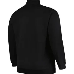 New York Jets Jackets | Sweatshirts & Fleece^Men's Profile Black Big & Tall Fleece Quarter-Zip Jacket