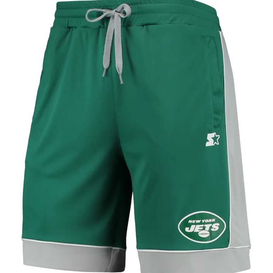 New York Jets Shorts & Pants^Men's Starter Green/Gray Fan Favorite Fashion Shorts
