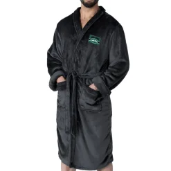 New York Jets Underwear & Sleepwear^Men's The Northwest Group Black Bathrobe