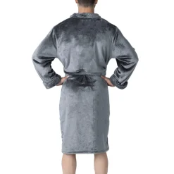 New York Jets Underwear & Sleepwear^Men's The Northwest Group Charcoal Bathrobe
