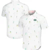 New York Jets Sweaters & Dress Shirts^Men's Tommy Bahama White Nova Wave Flocktail Button-Up Shirt