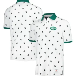 New York Jets Polos^Men's Tommy Hilfiger White Bryce Pique Polo