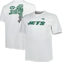 New York Jets Big & Tall^Men's White Big & Tall Hometown Collection Hot Shot T-Shirt