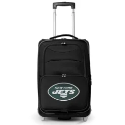 New York Jets Travel | School Supplies^MOJO Black 21" Softside Rolling Carry-On Suitcase