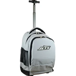 New York Jets Travel | School Supplies^MOJO Gray 19'' Premium Wheeled Backpack
