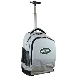 New York Jets Travel | School Supplies^MOJO Gray 19'' Premium Wheeled Backpack