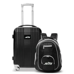 New York Jets Travel | School Supplies^MOJO Gray 2-Piece Backpack & Carry-On Luggage Set