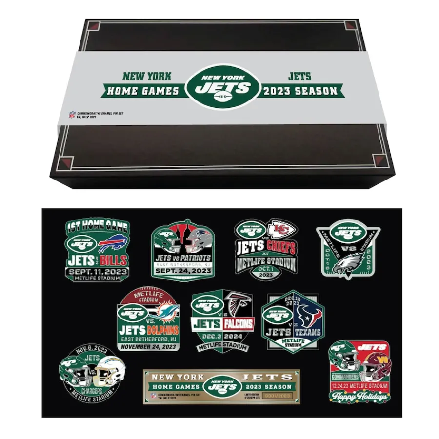 New York Jets Pins & Buttons | Pins & Buttons^MOJO 2023 Game Day Pin Collector Set