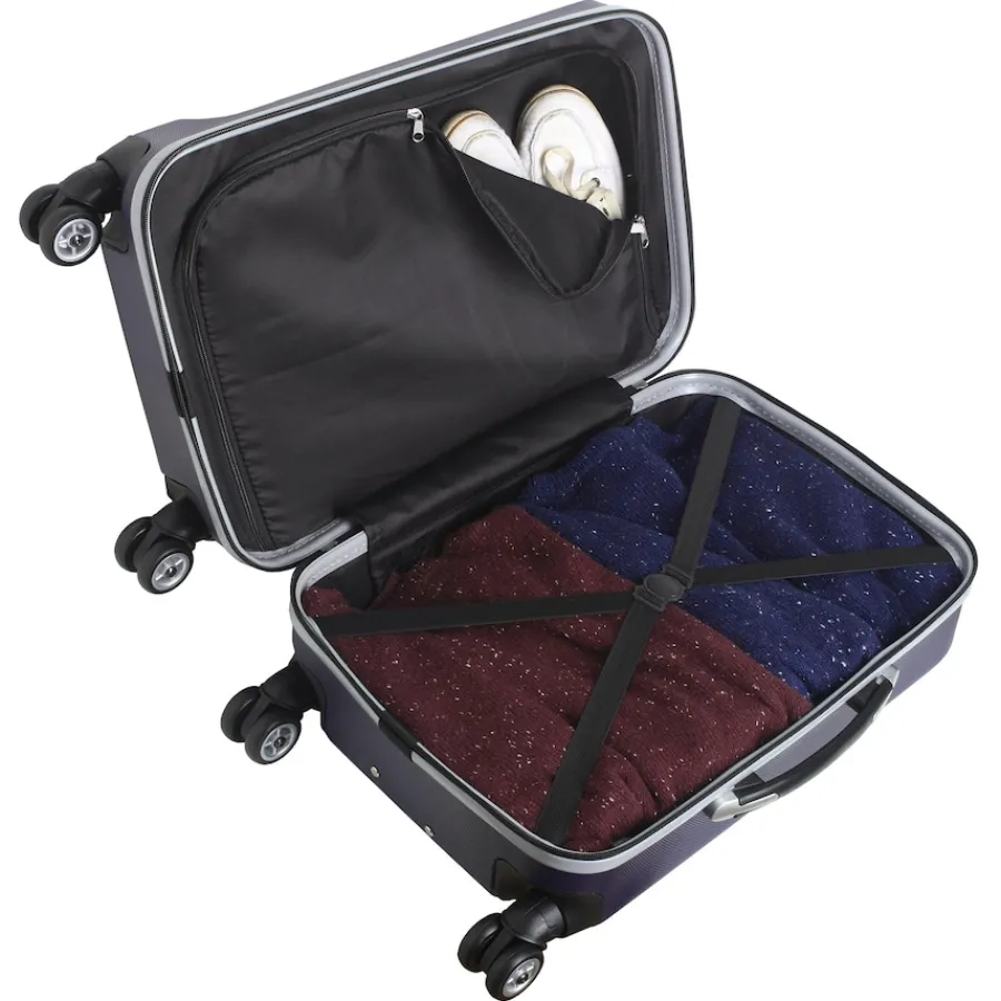 New York Jets Travel | School Supplies^Navy 20" 8-Wheel Hardcase Spinner Carry-On