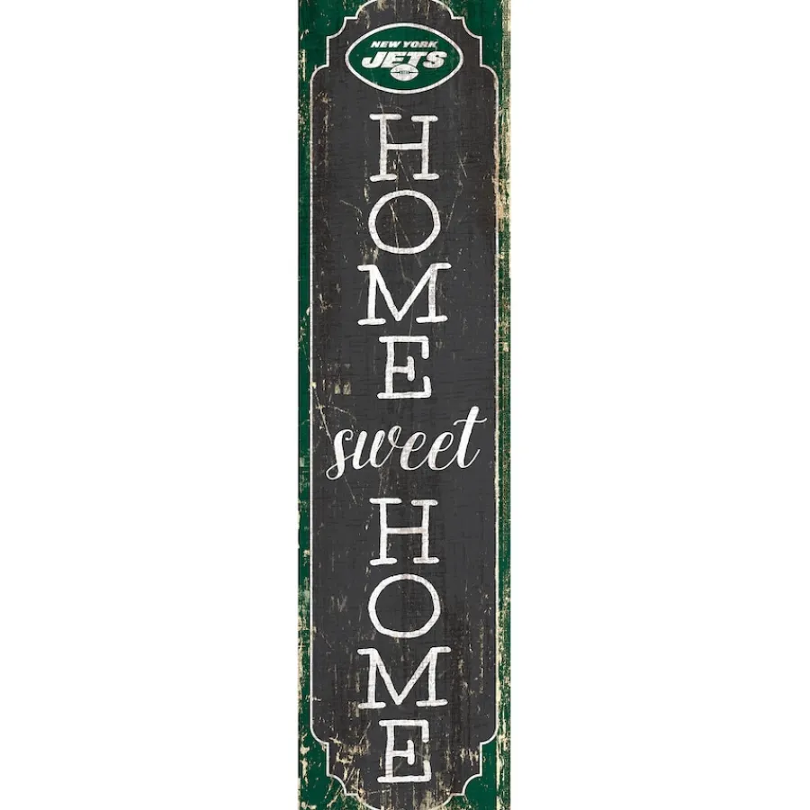 New York Jets Wall Art | Wall Art^ 24" Home Sweet Home Leaner Sign