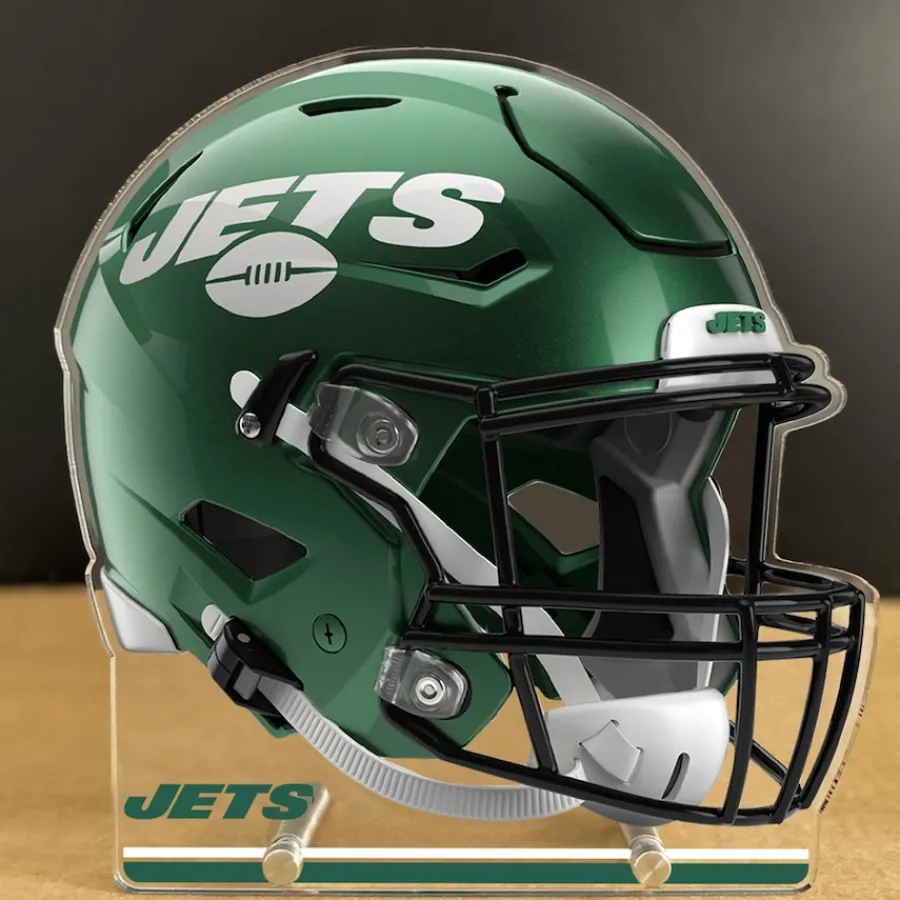 New York Jets Photos | Plaques^ 13" Speed Helmet Acrylic Plaque
