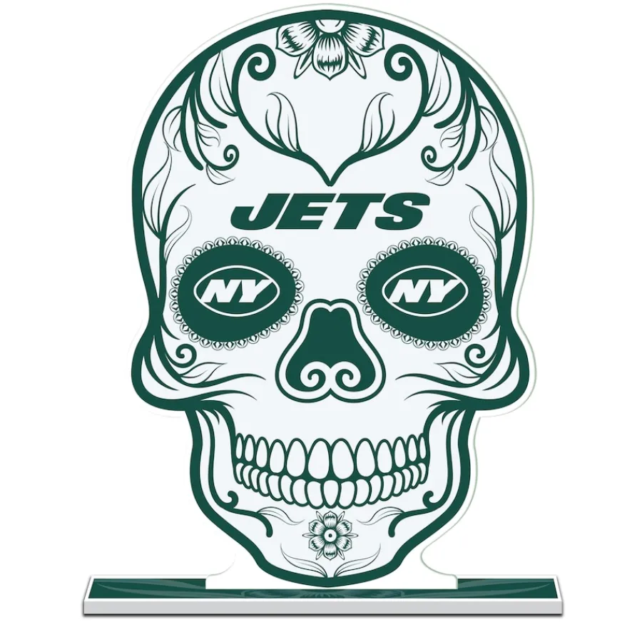 New York Jets Toys & Games | Toys & Outdoor Games^ 10" Sugar Skull Standee