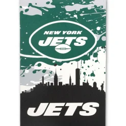 New York Jets Wall Art^ 15" X 23" City Skyline Canvas Wall Art