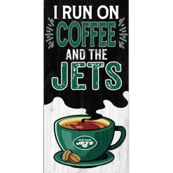 New York Jets Wall Art | Wall Art^ 6" X 12" Coffee Wall Art
