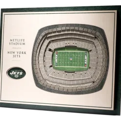 New York Jets Wall Art | Photos^ 17'' X 13'' 5-Layer StadiumViews 3D Wall Art