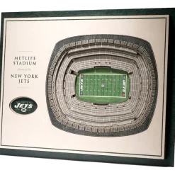 New York Jets Wall Art | Photos^ 17'' X 13'' 5-Layer StadiumViews 3D Wall Art