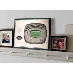 New York Jets Wall Art | Photos^ 17'' X 13'' 5-Layer StadiumViews 3D Wall Art