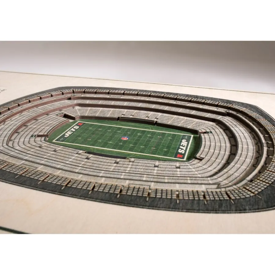 New York Jets Wall Art | Photos^ 17'' X 13'' 5-Layer StadiumViews 3D Wall Art