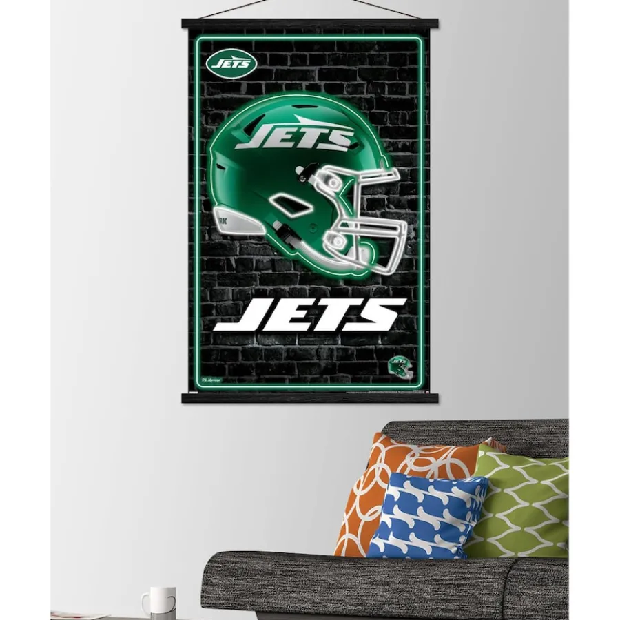 New York Jets Wall Art | Wall Art^ 22.375" X 34" Magnetic Framed Poster