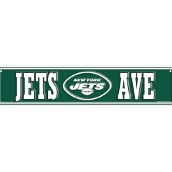 New York Jets Wall Art | Wall Art^ 4" X 18" Team Boulevard Metal Sign