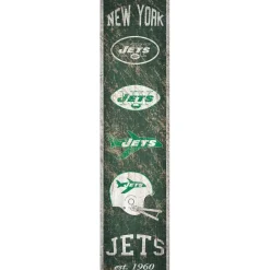 New York Jets Wall Art | Wall Art^ 6'' X 24'' Vertical Heritage Banner Sign