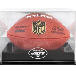 New York Jets Display Cases^ Black Base Football Display Case