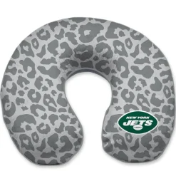 New York Jets Travel^ Cheetah Print Memory Foam Travel Pillow