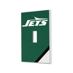 New York Jets Lighting^ Diagonal Stripe Single Toggle Light Switch Plate