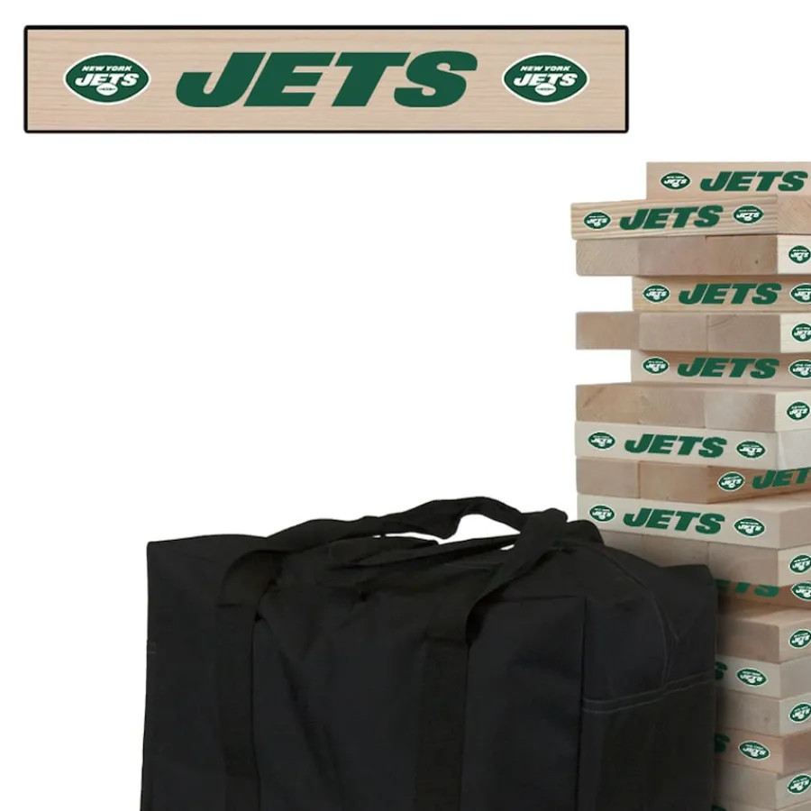 New York Jets Toys & Games | Toys & Outdoor Games^ Giant Wooden Tumble Tower Game