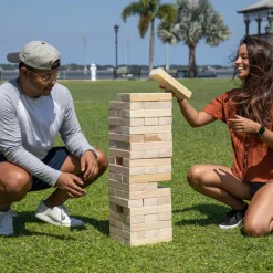 New York Jets Toys & Games | Toys & Outdoor Games^ Giant Wooden Tumble Tower Game