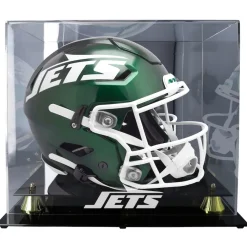 New York Jets Display Cases^ Golden Classic Helmet Display Case