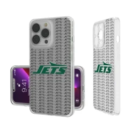 New York Jets Phone Cases^ IPhone Clear Text Backdrop Design Case