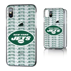 New York Jets Phone Cases^ IPhone Clear Text Backdrop Design Case