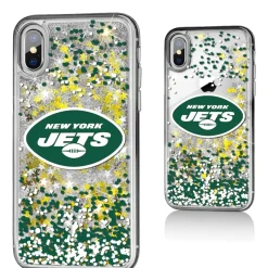 New York Jets Phone Cases | Electronics^ IPhone Glitter Case With Confetti Design