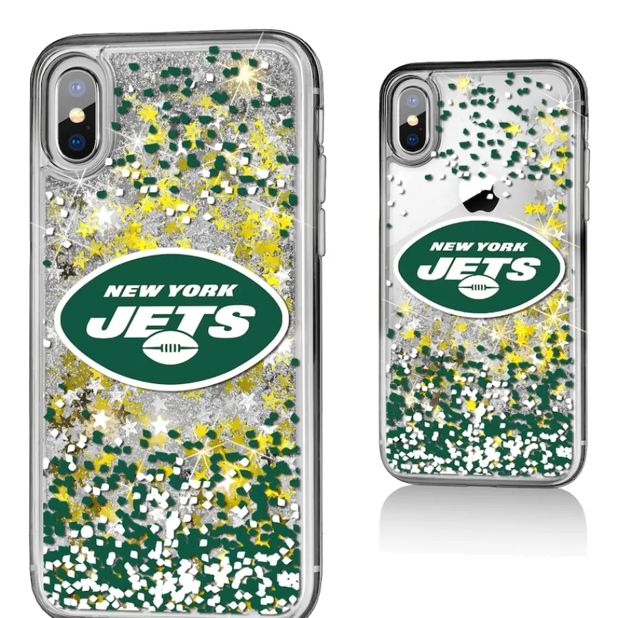 New York Jets Phone Cases | Electronics^ IPhone Glitter Case With Confetti Design